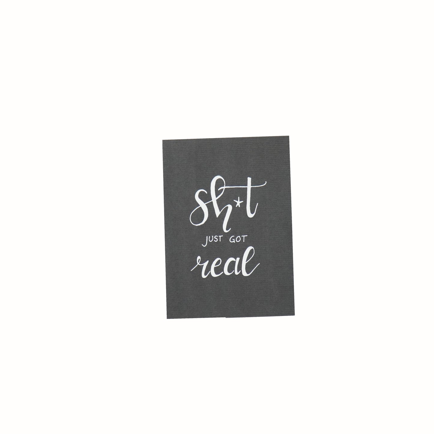 Ansichtkaart - Shit just got Real - Papier - Set van 5 - A6