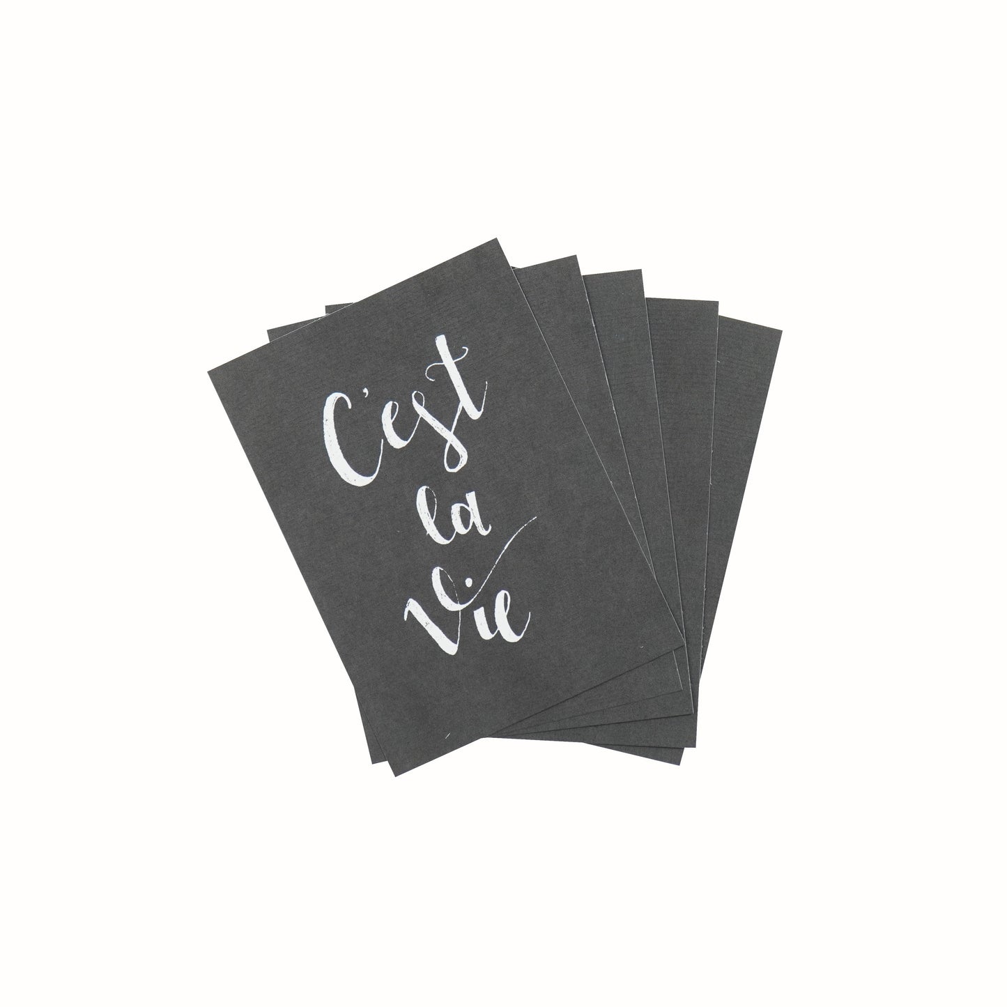 Ansichtkaart - C'est la Vie - Papier - Set van 5 -A6