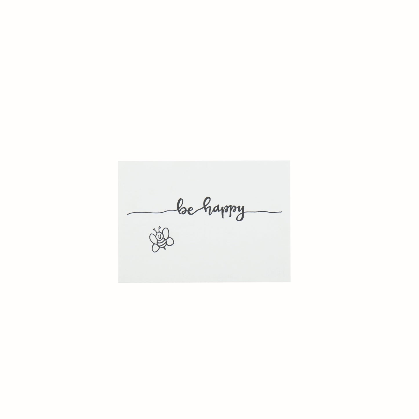 Ansichtkaart - Be Happy - Papier - Set van 5 - A6