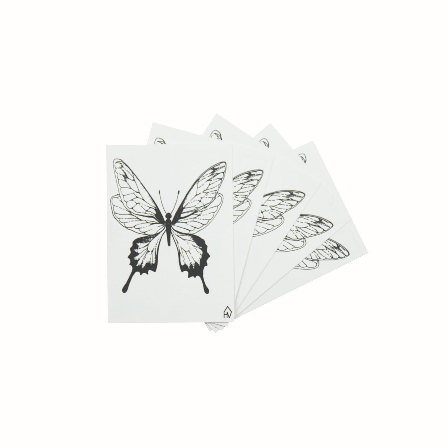 Ansichtkaart - Vlinder - Papier - Set of 5 - A6