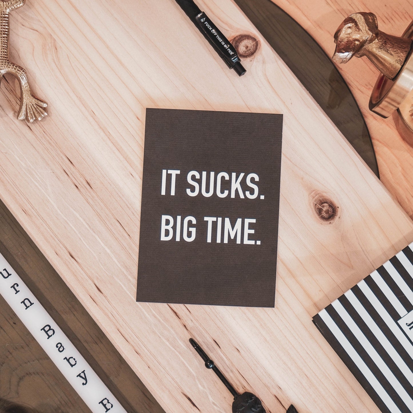 Ansichtkaart - It Sucks - Papier - Set van 5 - A6