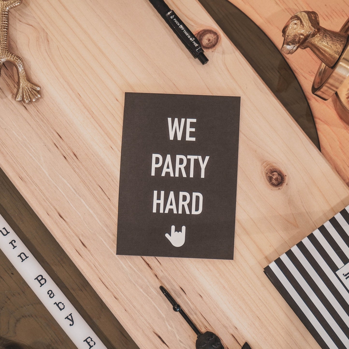 Ansichtkaart - We Party - Papier - Set van 5 - A6
