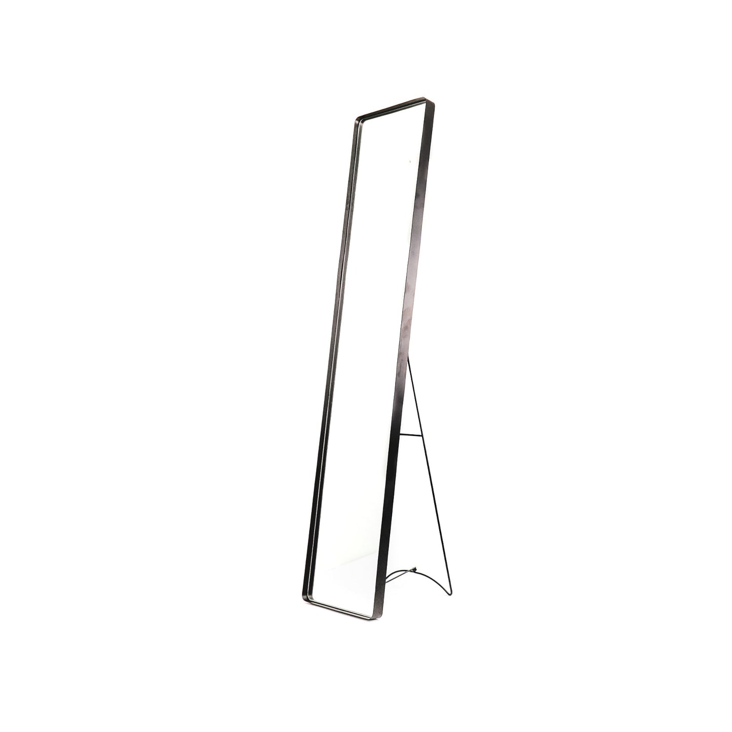 Passpiegel - Metaal - Zwart - 30x4x150cm