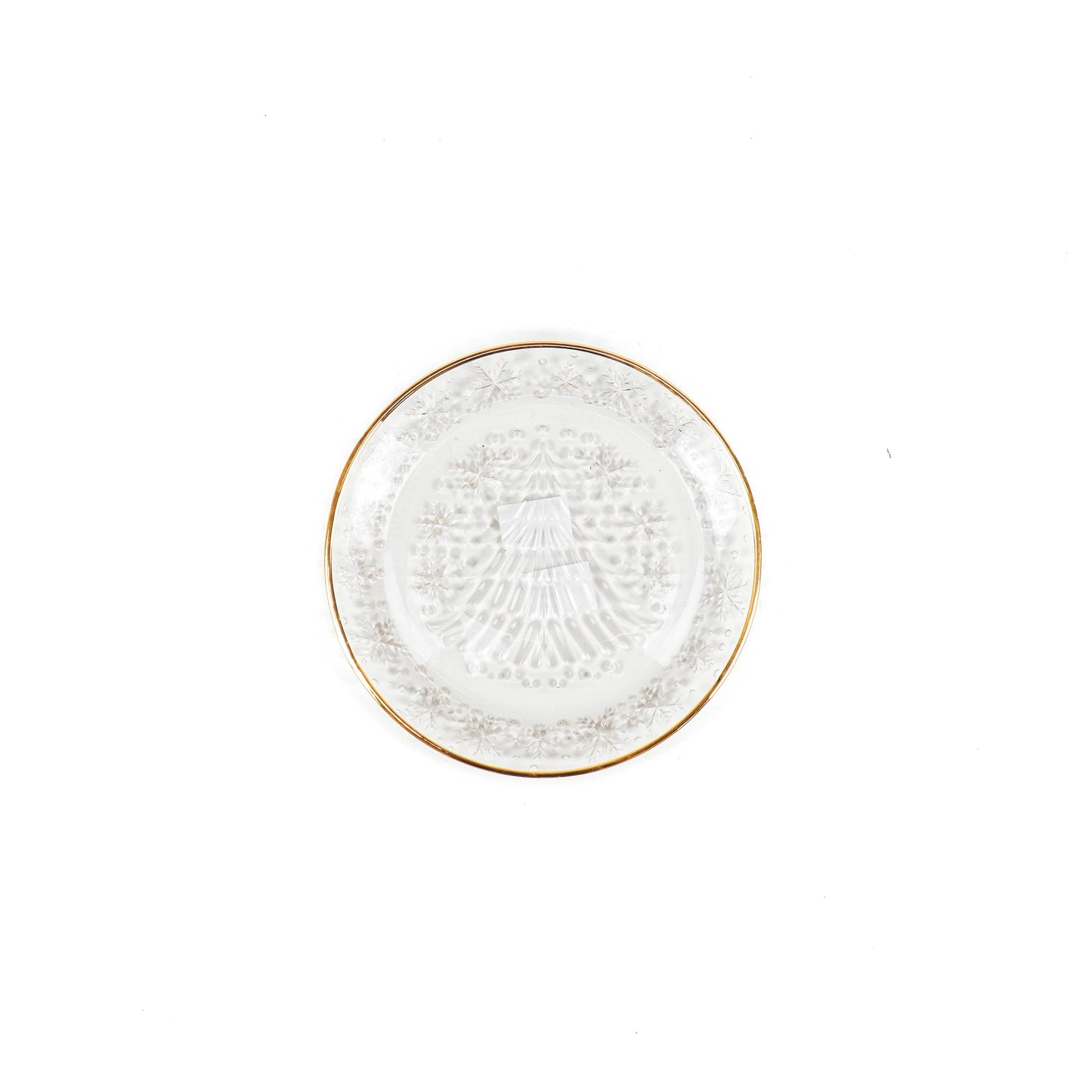 Bord - Glas - Goud - 21cm
