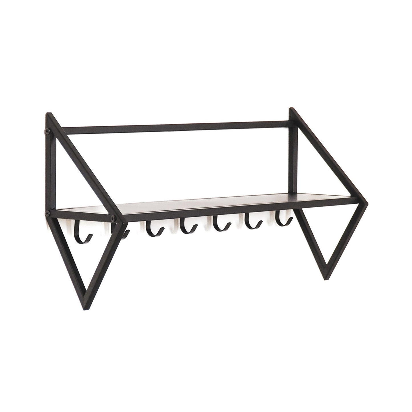 Kapstok - Metaal - Zwart - 71,5x21,7x36cm