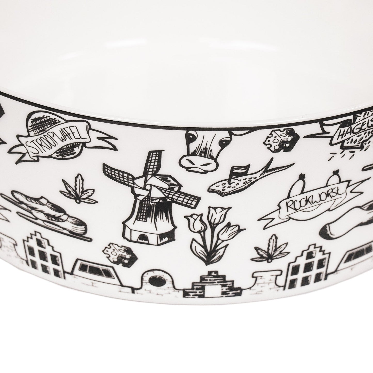Schaal - Dutch Black - Newbone China - 17,5x17,5x6,5cm