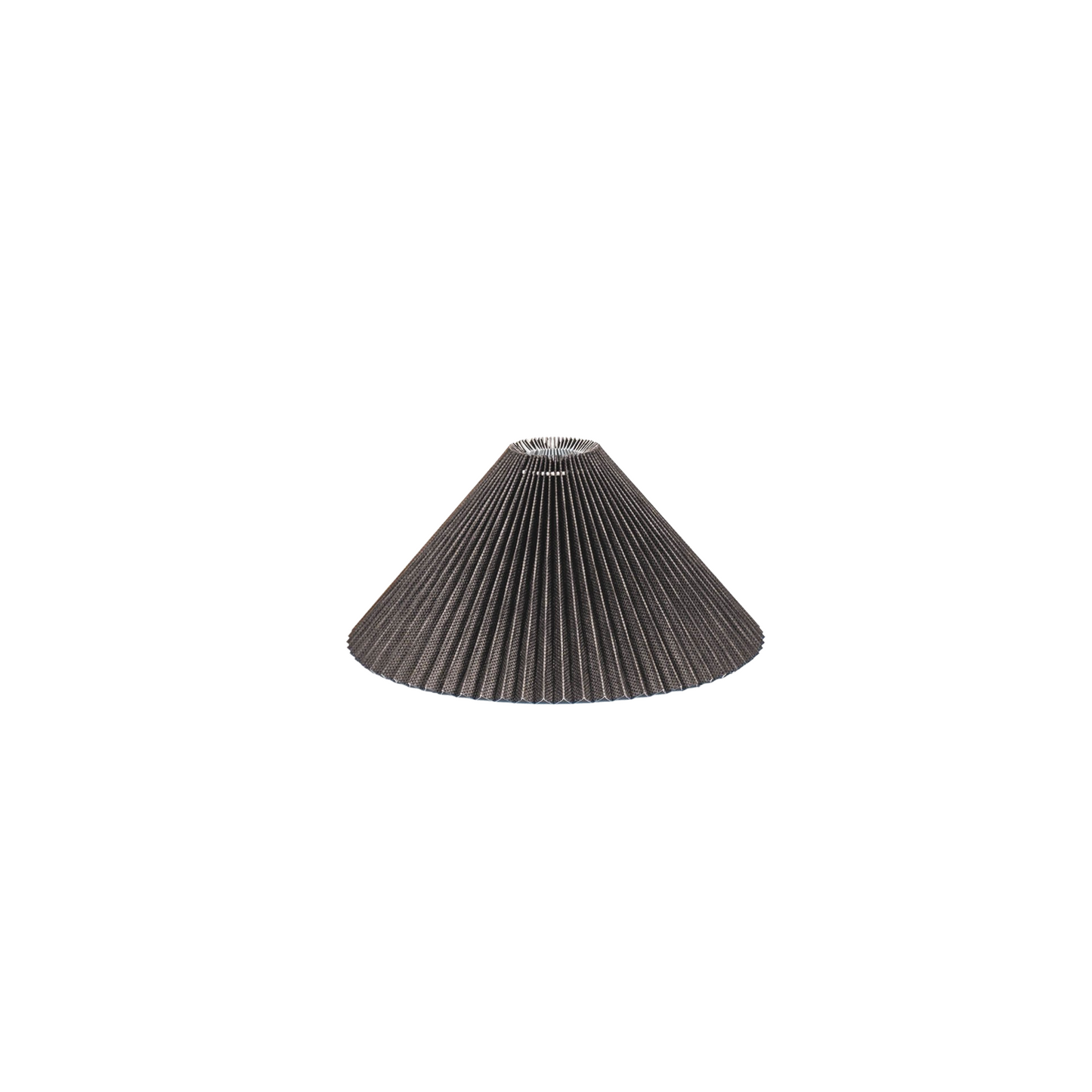 Lampenkap - Plissé - Polyester - Zwart - 8x35x17 cm