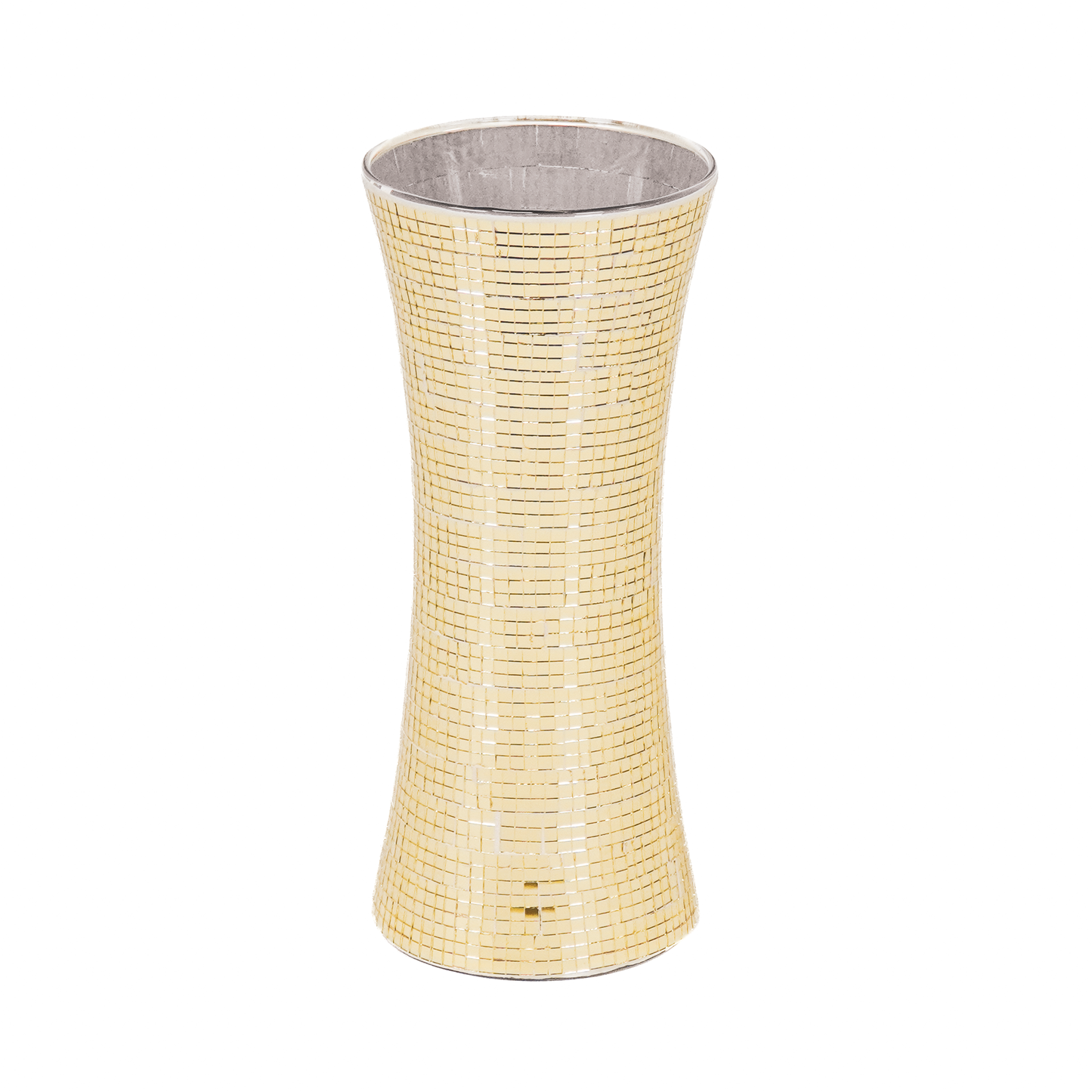 Vaas - Disco - Plastic/Glas - Goud - 12,5x12,5x30cm