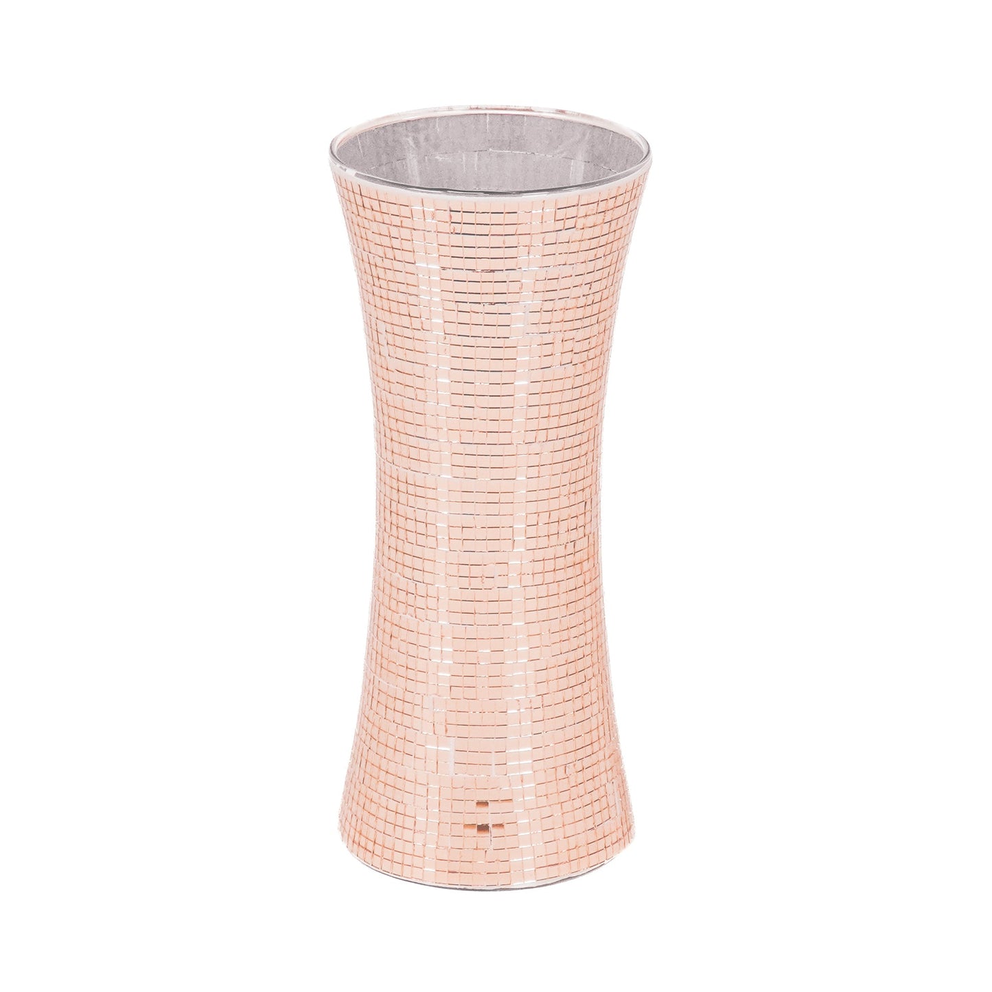 Vaas - Disco - Glas - Rose Goud - 12,5x12,5x30cm