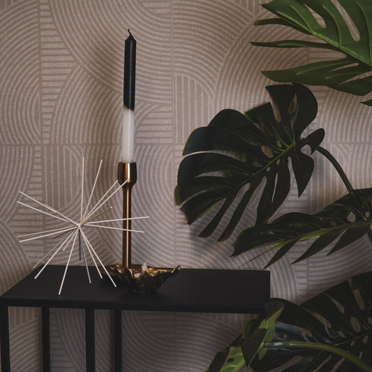 Ornament - Vuurwerk - Metaal - Zand - 25x25x25cm