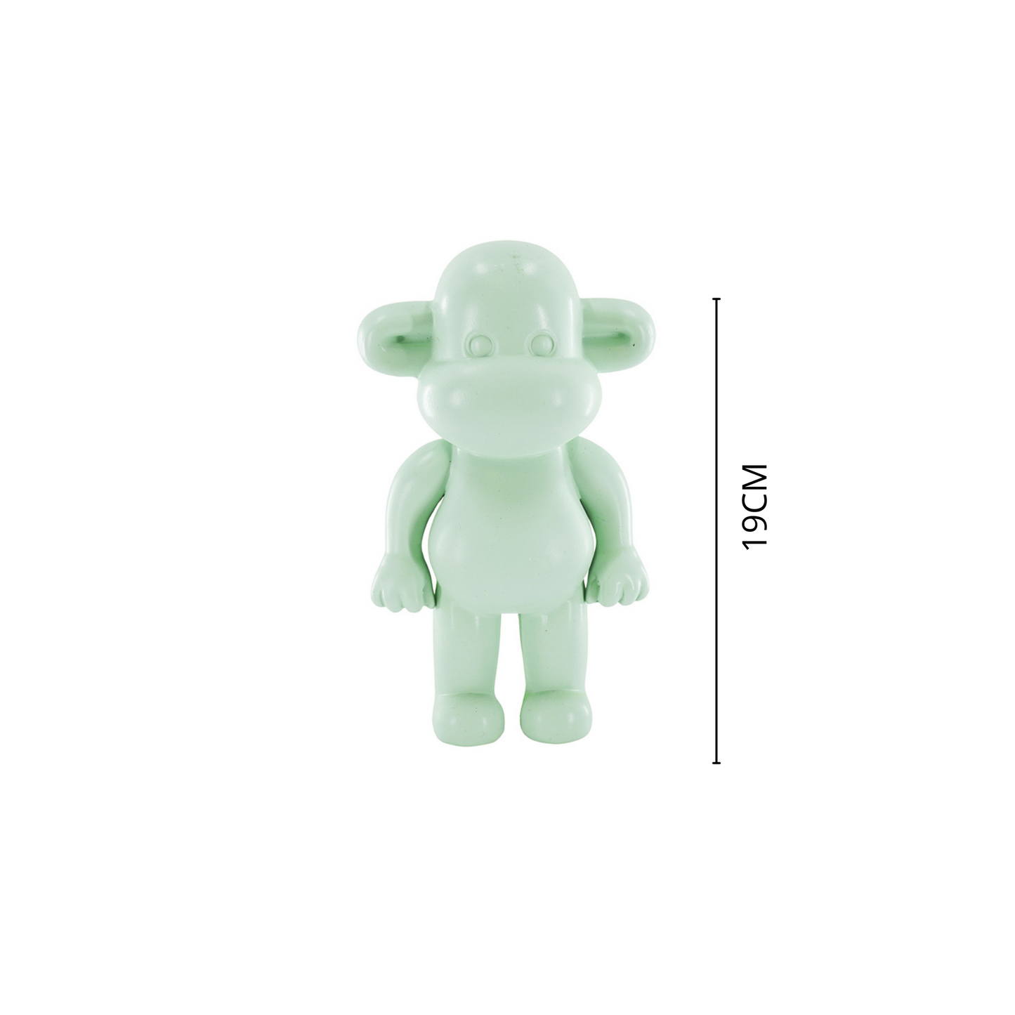 Ornament - Aap Beeld 'The Legend' - Polyresin - Mintgroen - 11x7x19cm
