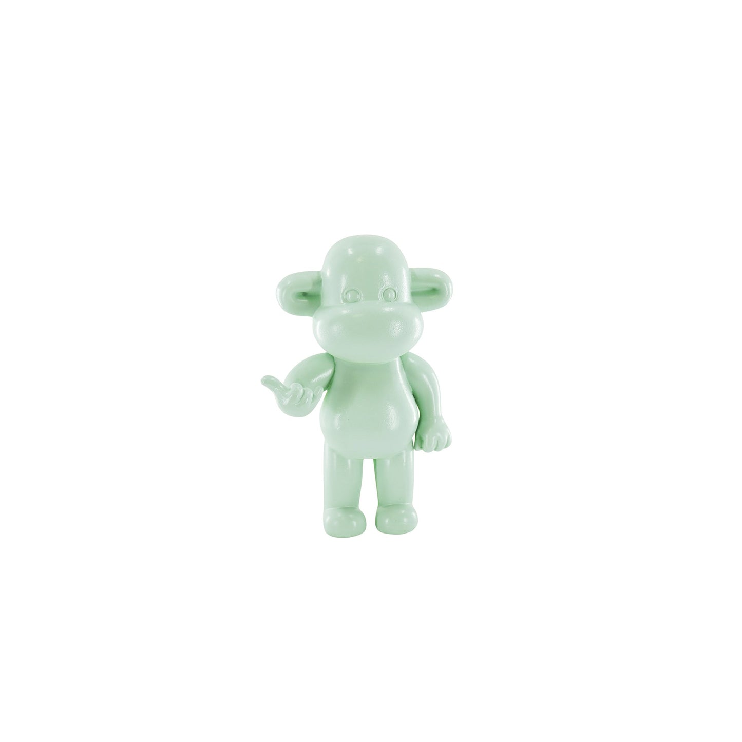 Ornament - Hang loose Aap Beeld 'The Legend' - Polyresin - Mintgroen - 11x7x19cm