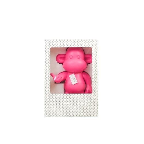 Ornament - Hang loose Aap Beeld 'The Legend' - Polyresin - Roze - 33x21x50cm