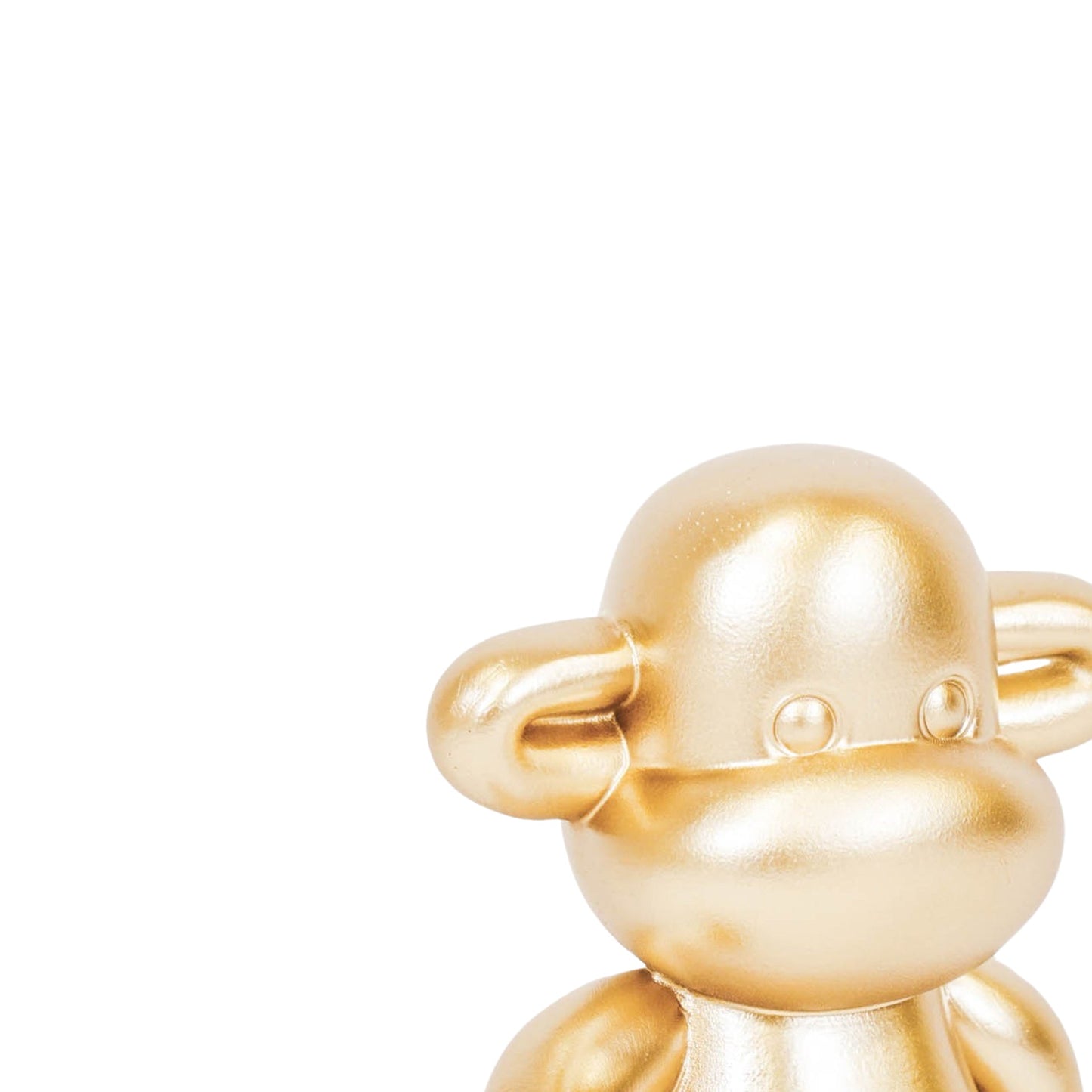 Ornament - Aap Beeld 'The Legend' - Polyresin - Goud - 33x21x50cm