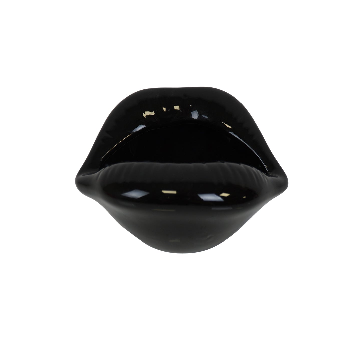 Pot - Lip - Porselein - Zwart - 12,5x11x7,5cm