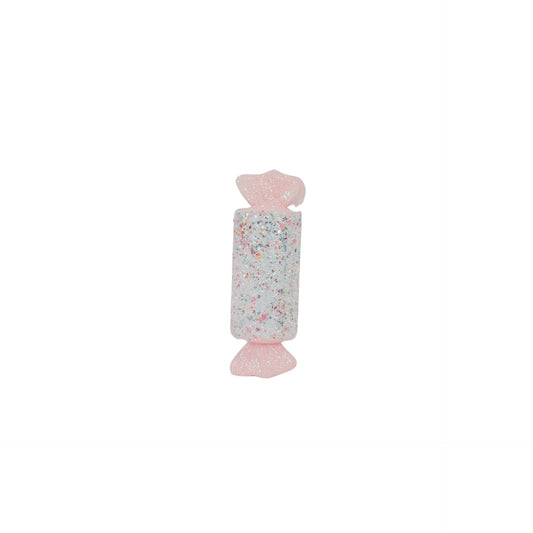 Kerst Hanger - Snoepje Rechthoekig- Foam- Roze met Gliters-28x15cm