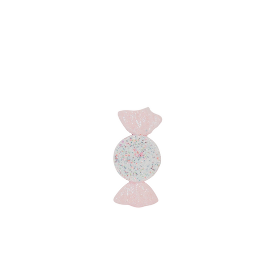 Kerst Hanger - Snoepje Rond- Foam- Roze met Gliters-28x15cm