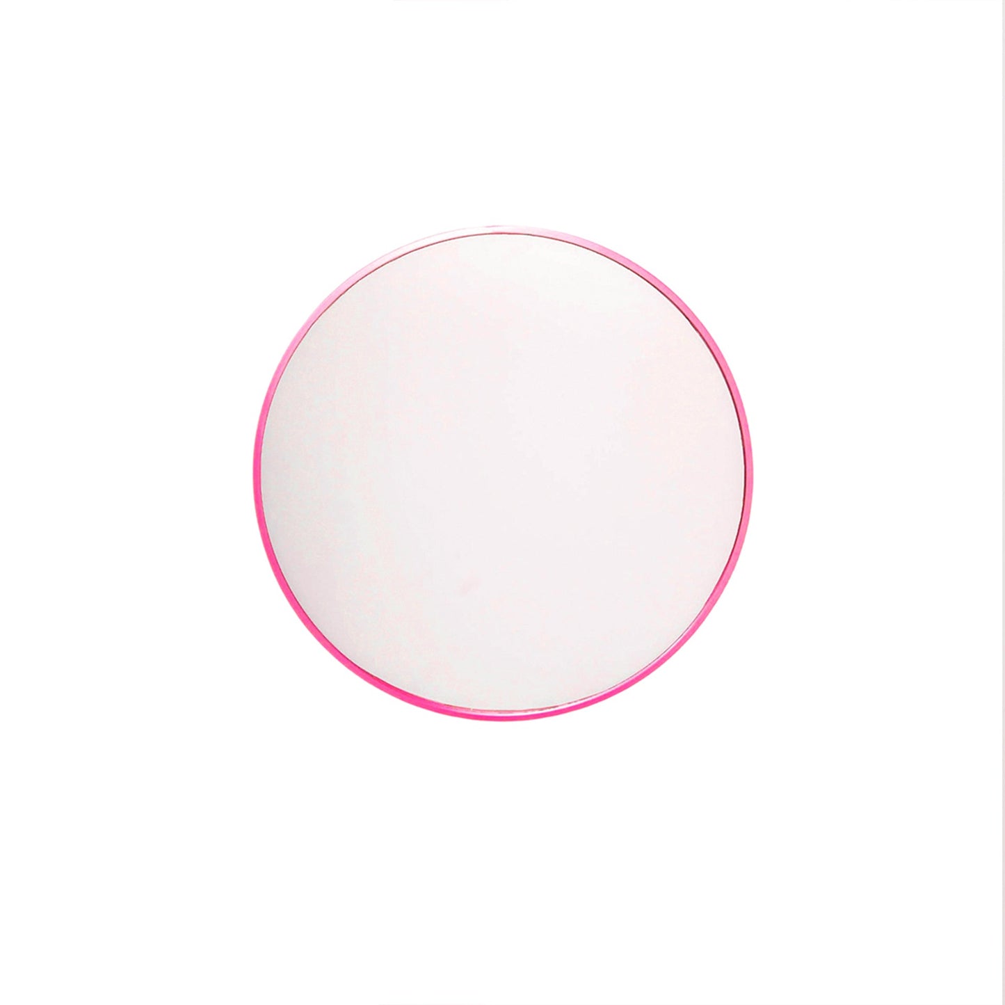 Spiegel - Wand Spiegel Rond - Metaal - Roze - Ø60cm
