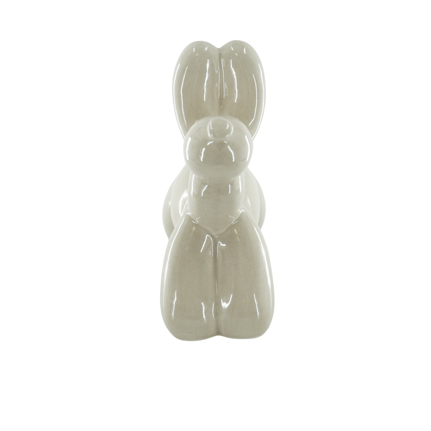 Ornament- Spaarpot Ballon Hond - Keramiek- Zand-17x7x17cm