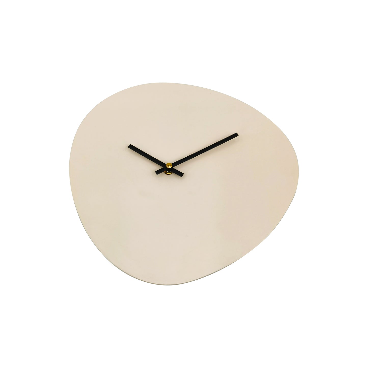 Klok - Wandklok Organisch- Zand - 30x30x0,5 cm