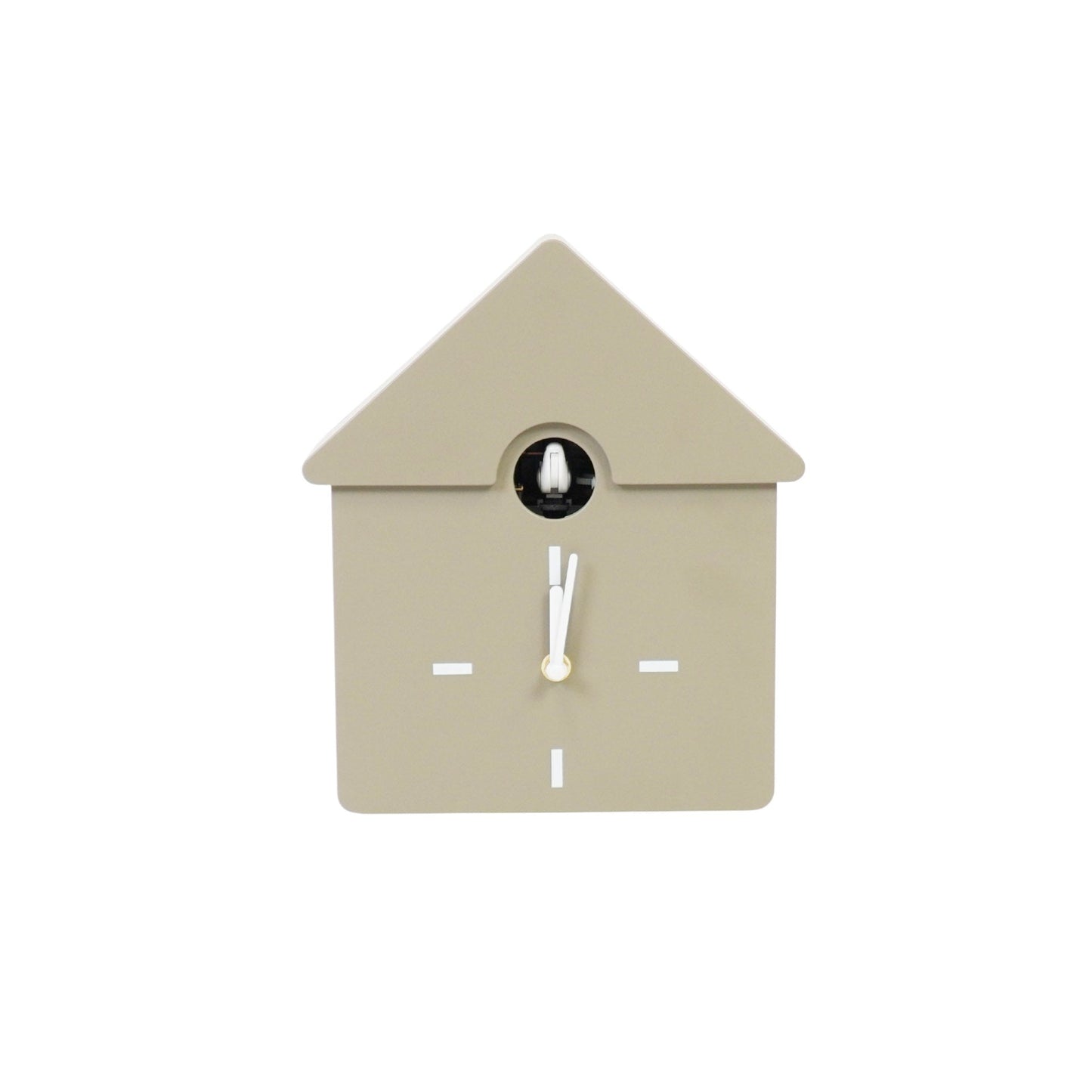 Klok- Wandklok Koekoeksklok - Taupe - 24x27x9cm