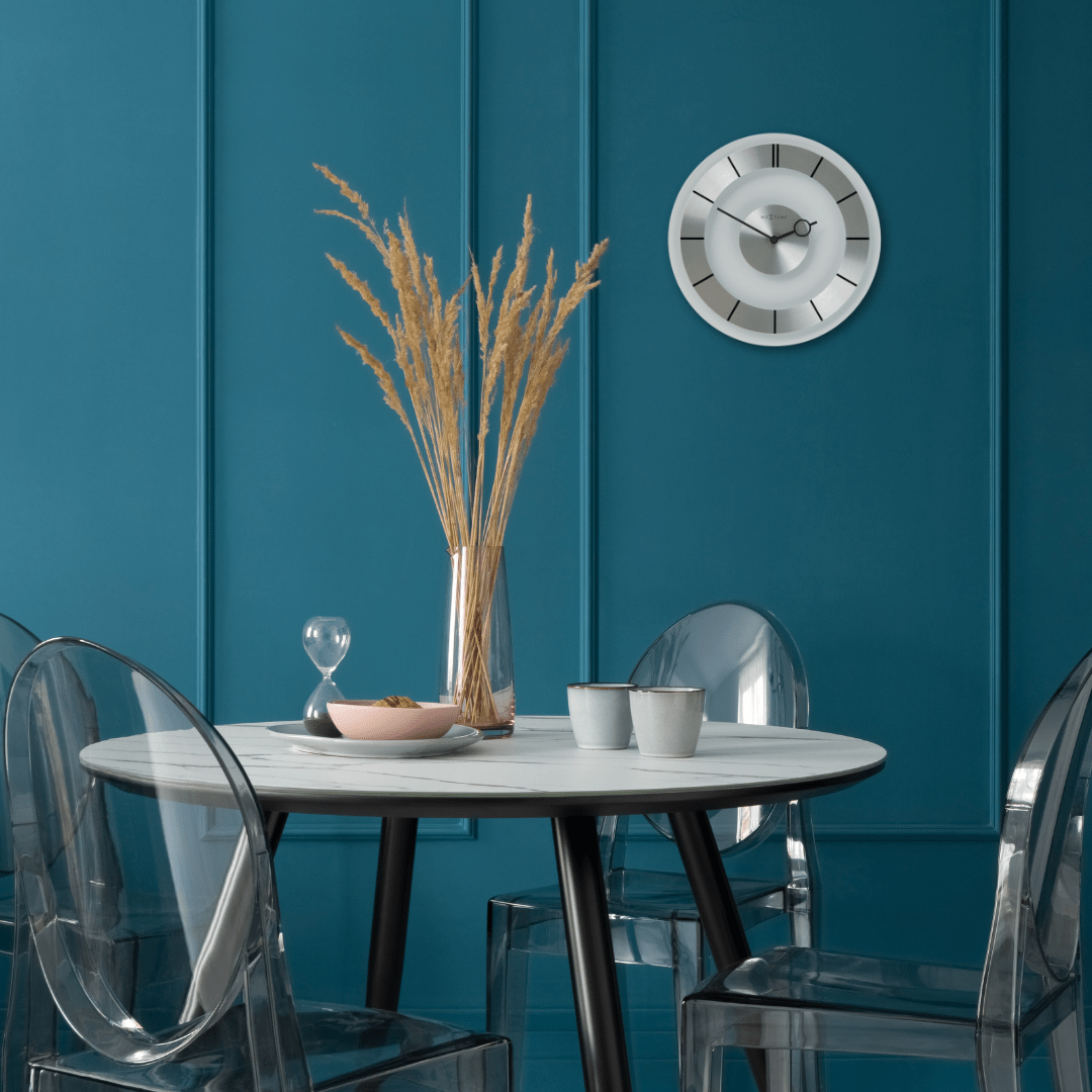 Wall clock - 31 cm - Metal - Glass - 'Retro'