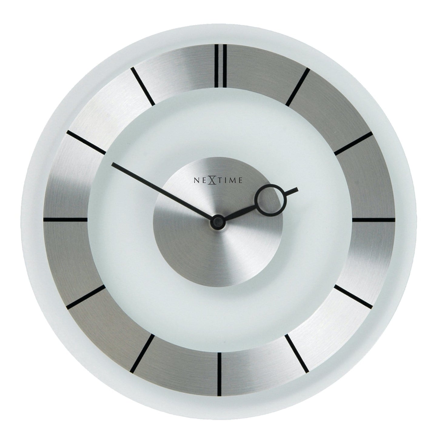 Wall clock - 31 cm - Metal - Glass - 'Retro'