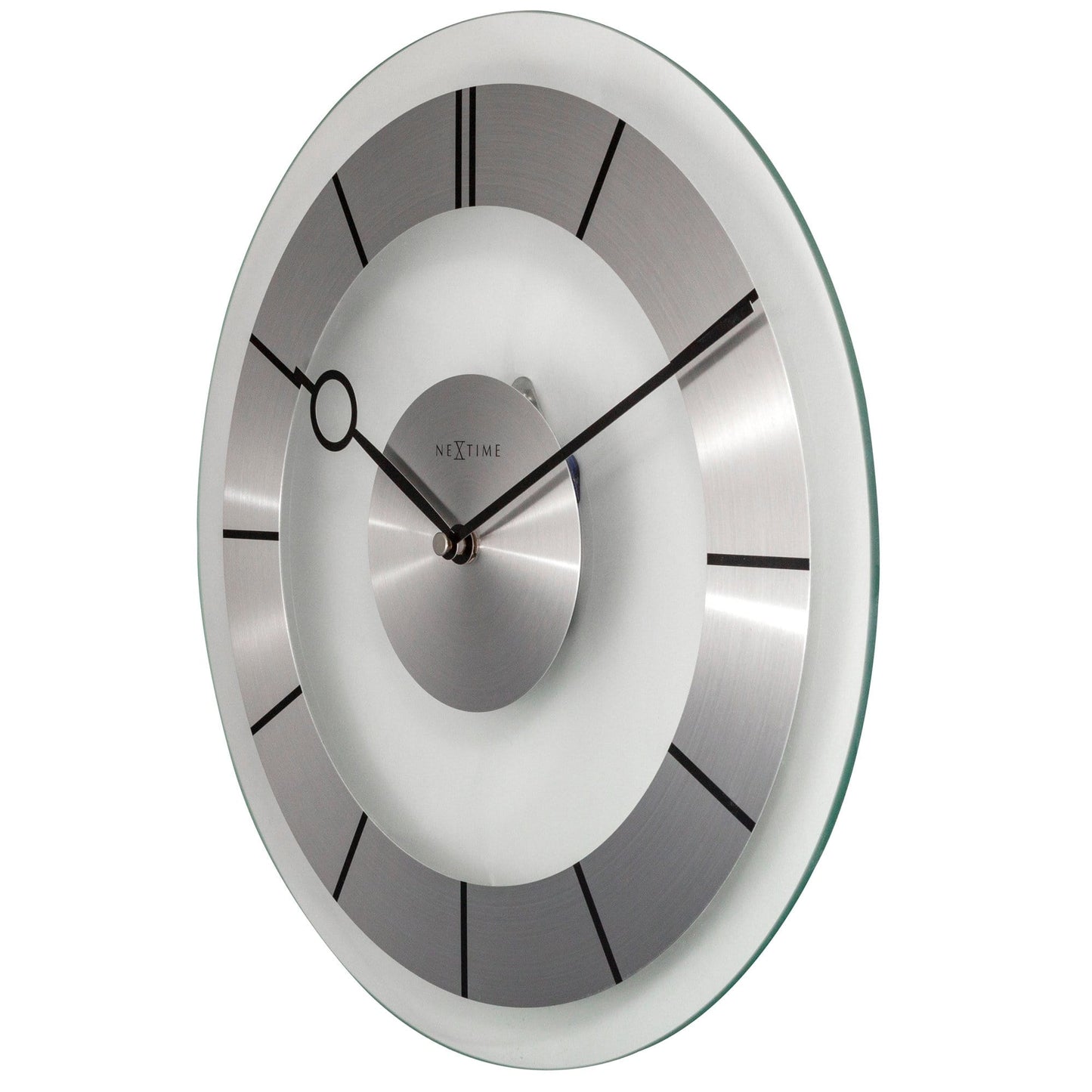 Wall clock - 31 cm - Metal - Glass - 'Retro'