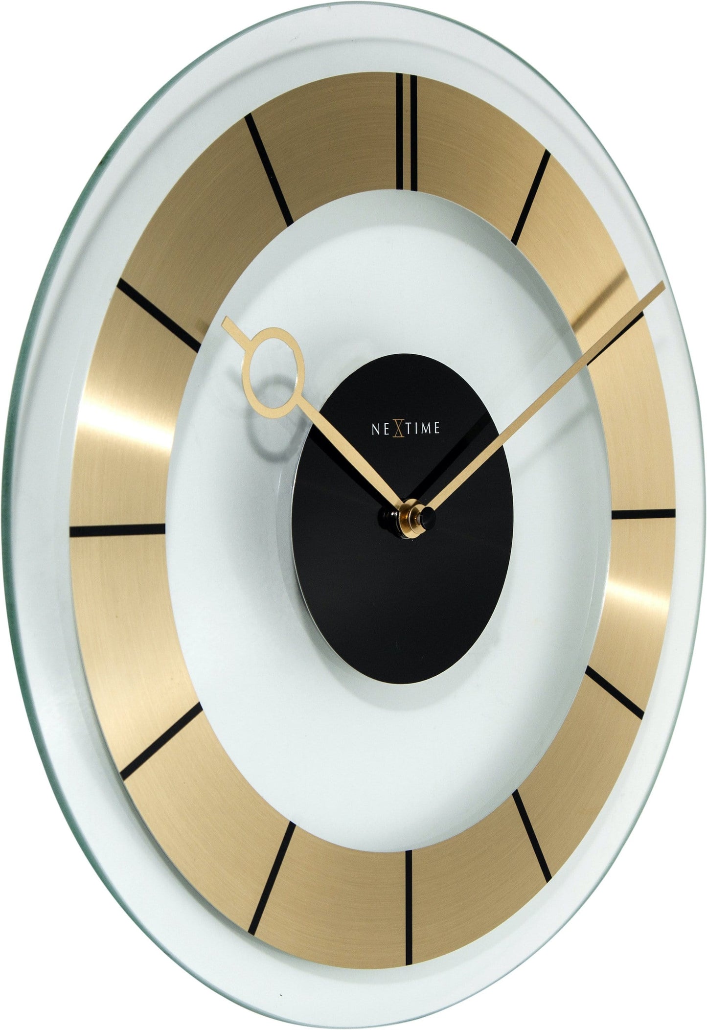 Wall clock - 31 cm - Glass - 'Retro'