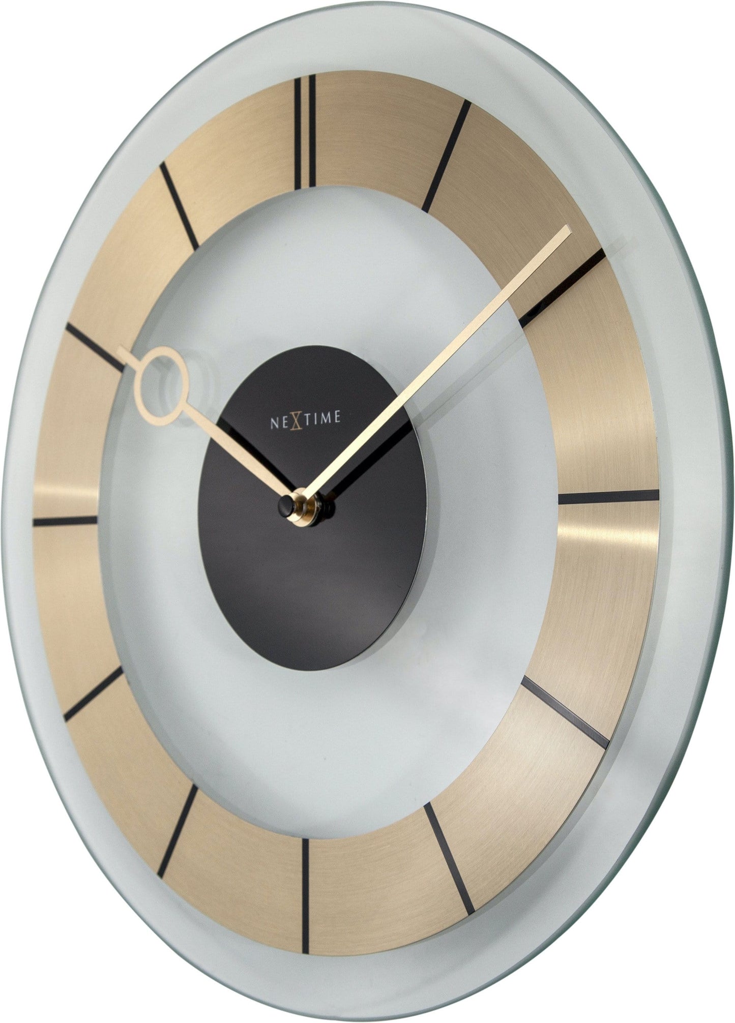 Wall clock - 31 cm - Glass - 'Retro'