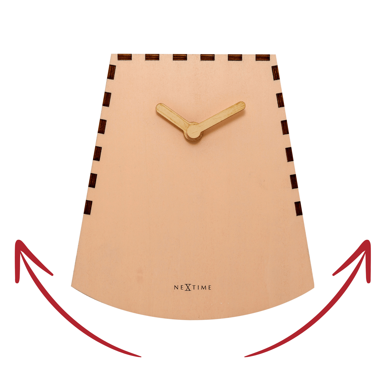 Table clock - 20 cm -Wood - Motion Clock- 'Rocky'