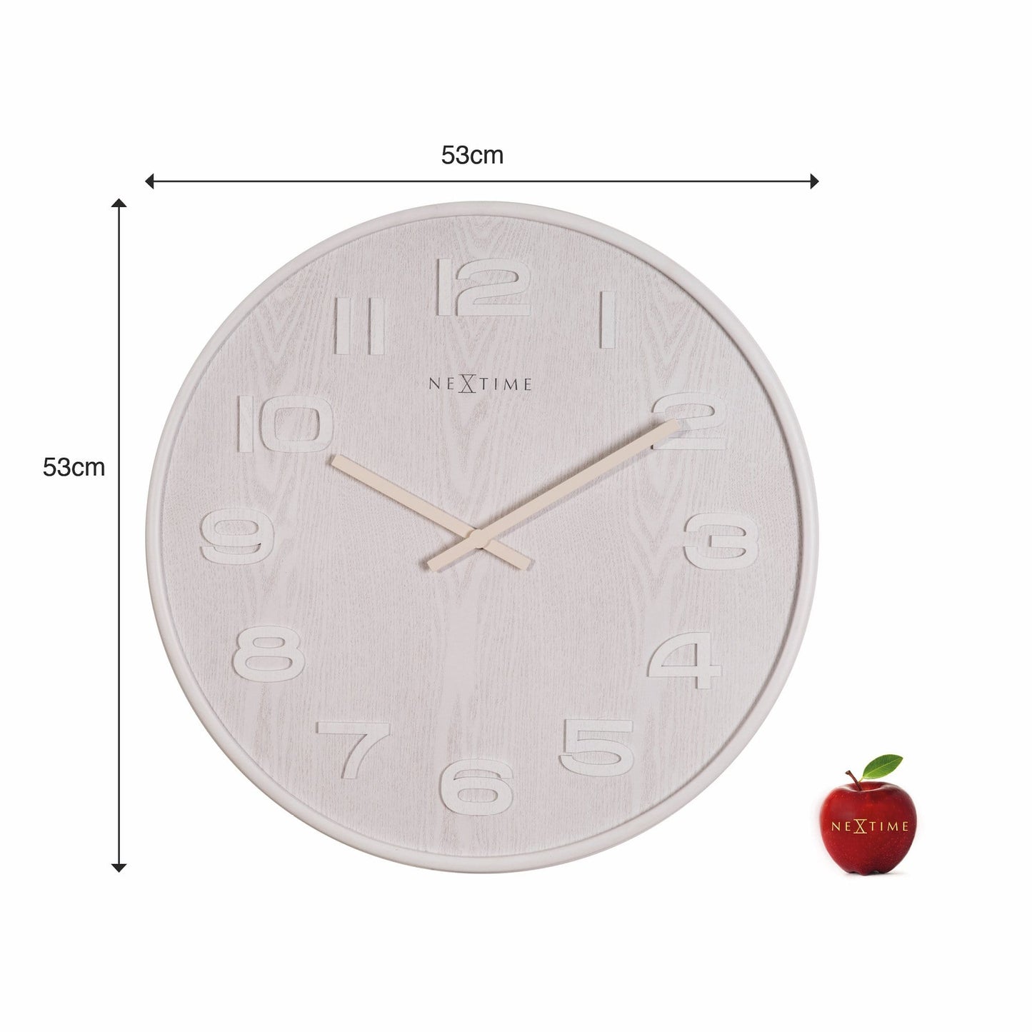 Wall clock - 35 cm - Wood - 'Wood Wood Medium'