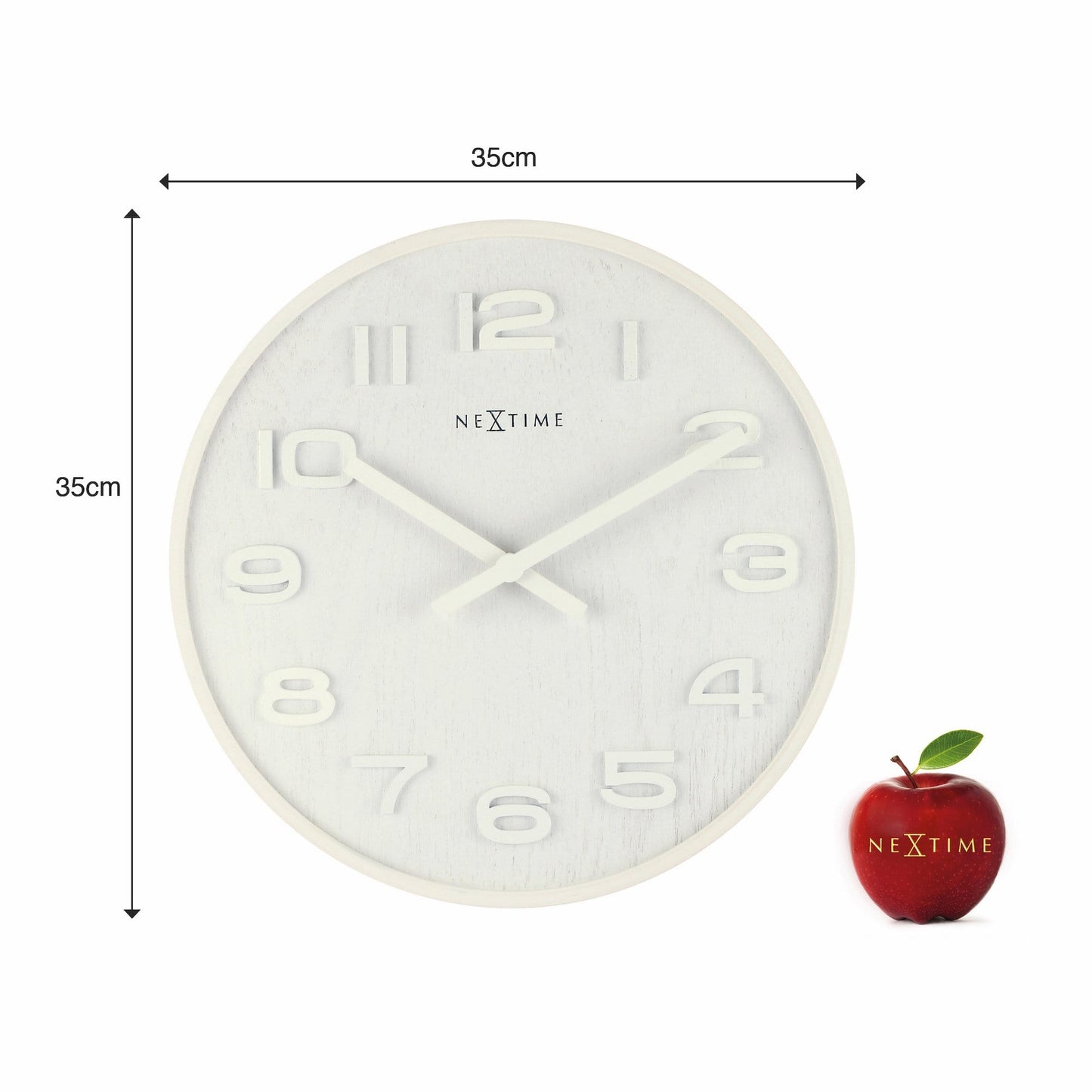 Wall clock - 35 cm - Wood - 'Wood Wood Medium'