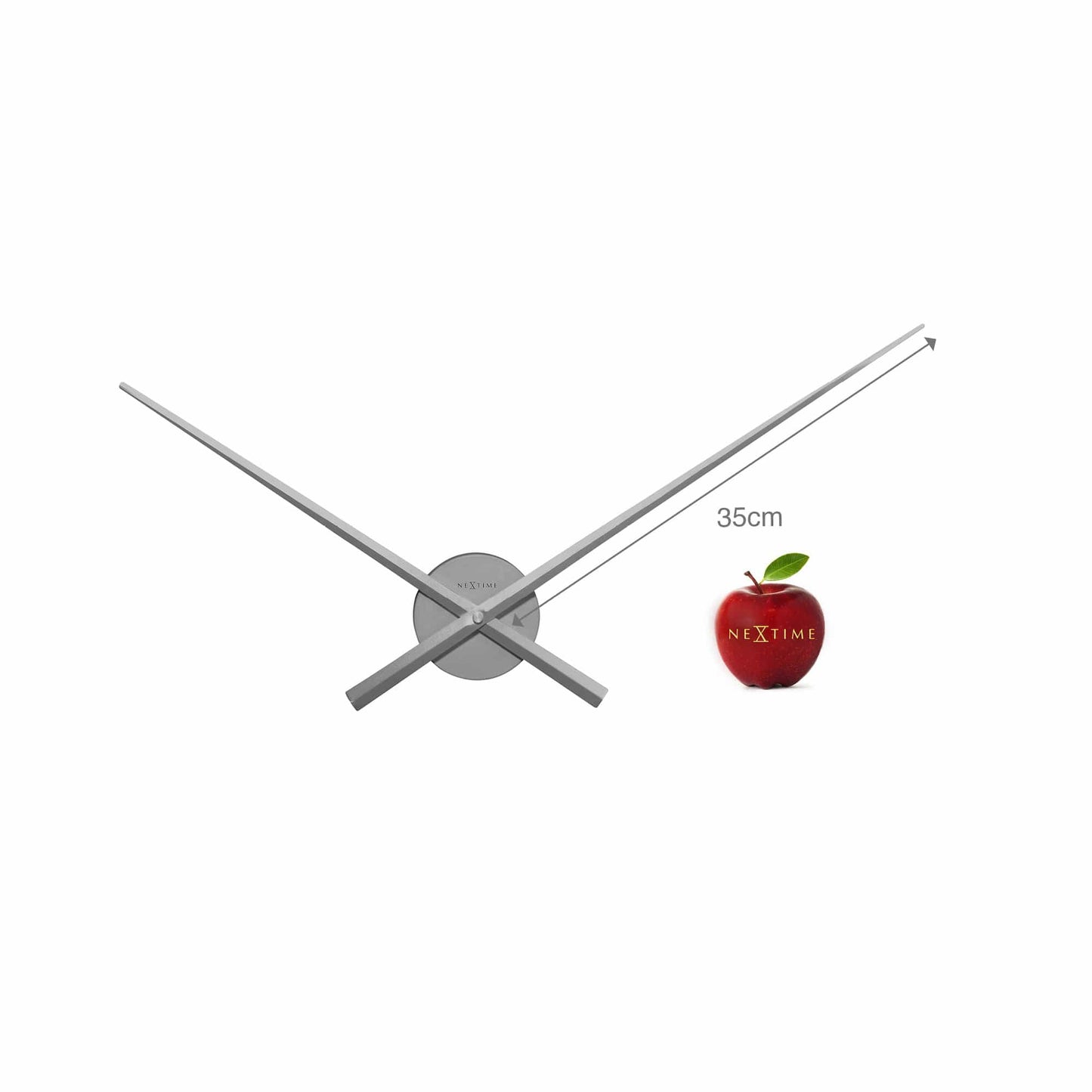Wall clock - 70 cm - Aluminum - 'Hands'