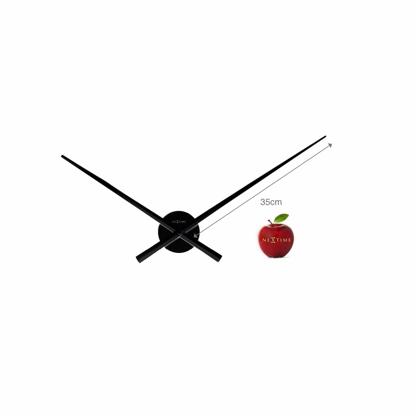 Wall clock - 70 cm - Aluminum - 'Hands'