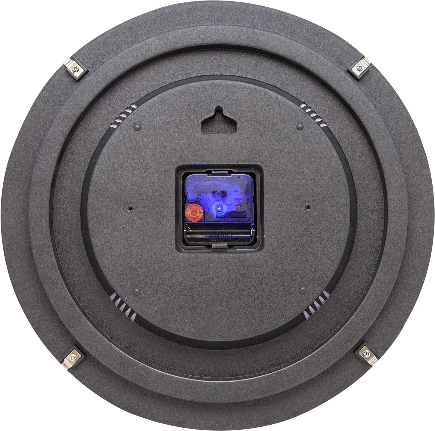 Wall clock - 35 cm - Dome Glass - Glow-in-the-dark- 'Blue Moon dome'