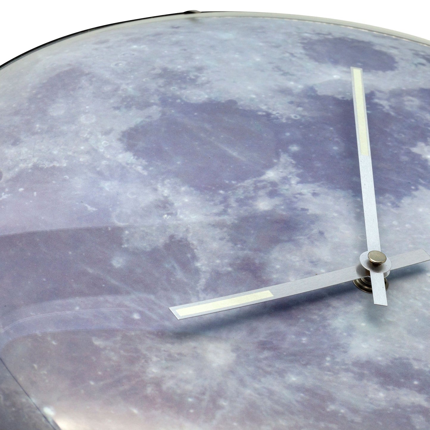 Wall clock - 35 cm - Dome Glass - Glow-in-the-dark- 'Blue Moon dome'