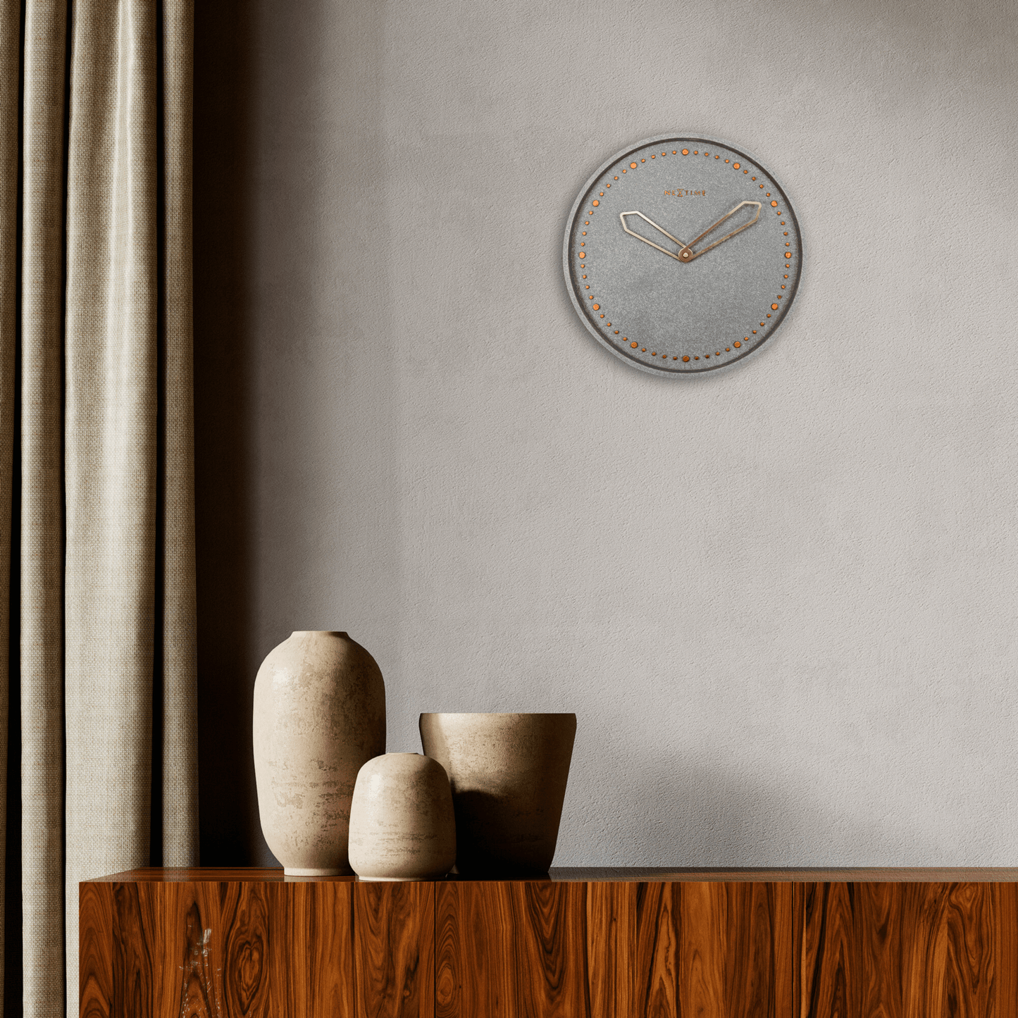 Wall clock - 35 cm - Polyresin - 'Cross'