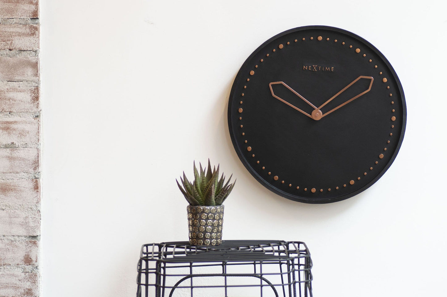 Wall clock - 35 cm - Polyresin - 'Cross'
