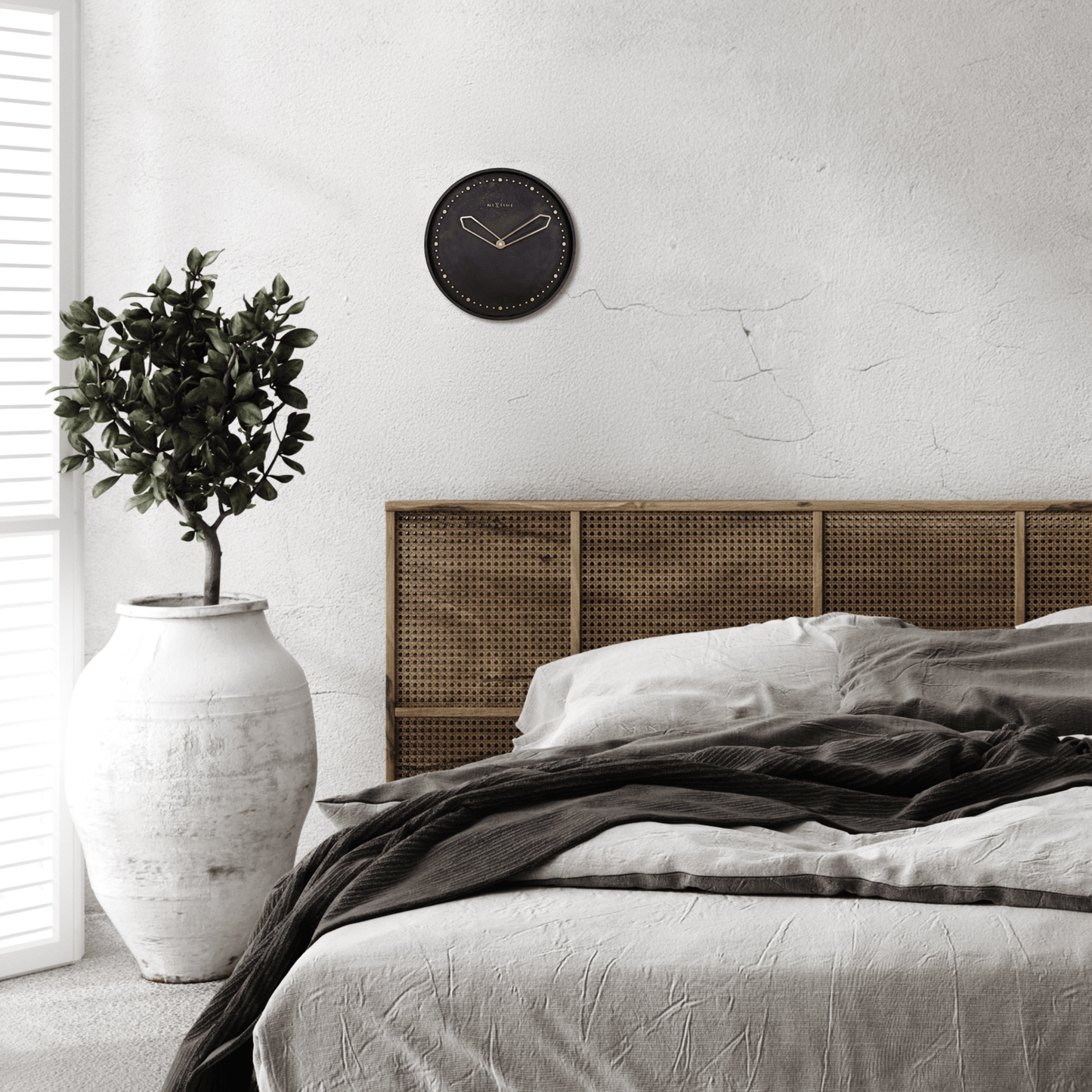 Wall clock - 35 cm - Polyresin - 'Cross'