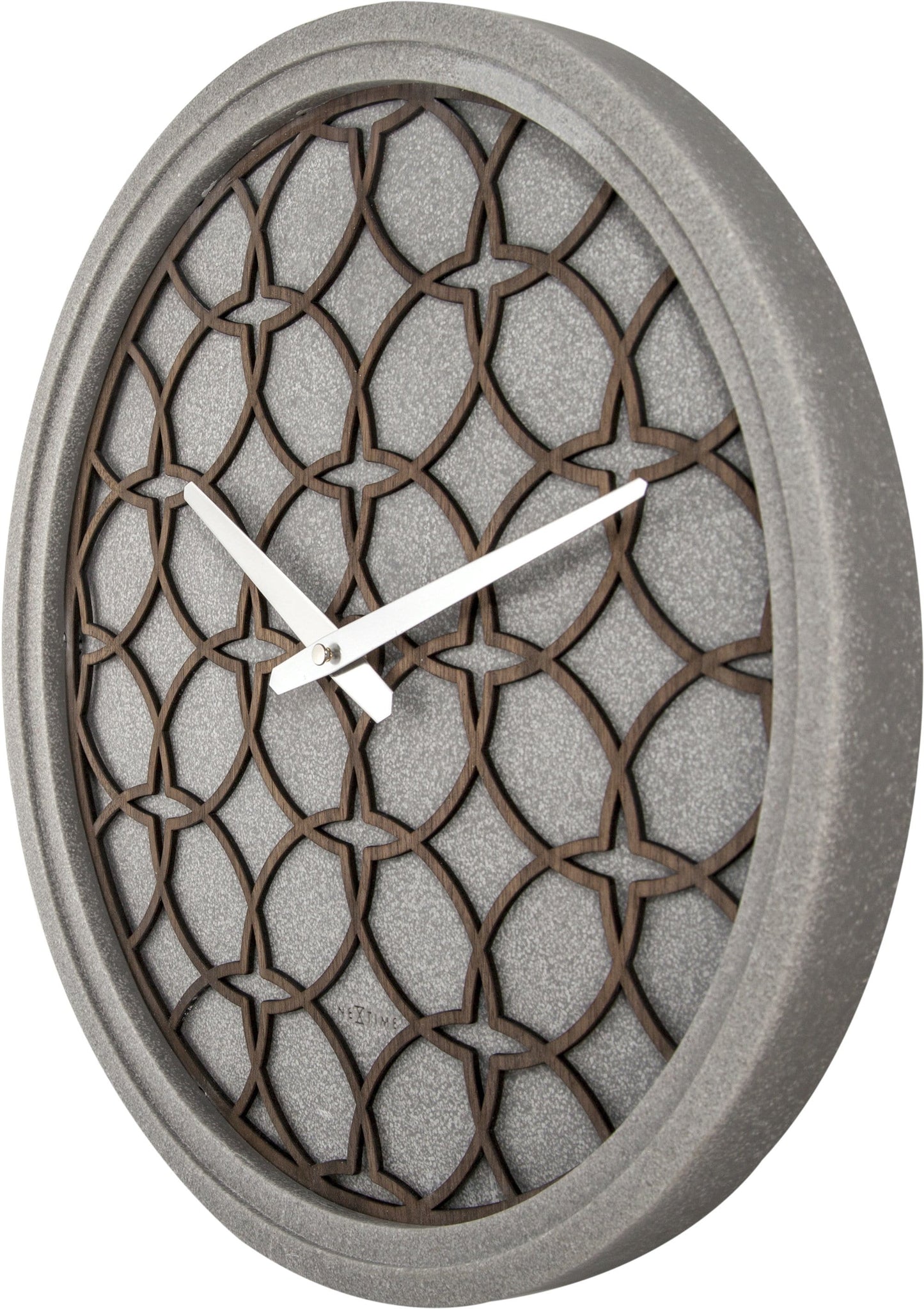 Wall Clock - 39.5 cm - Polyresin/Wood - 'Concreto love'