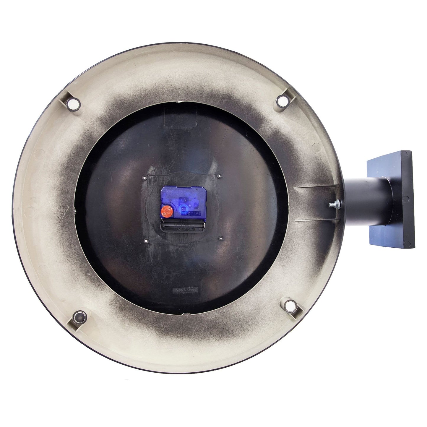 Wall clock - 36 cm - Aluminum/Glass - 'Station Double'