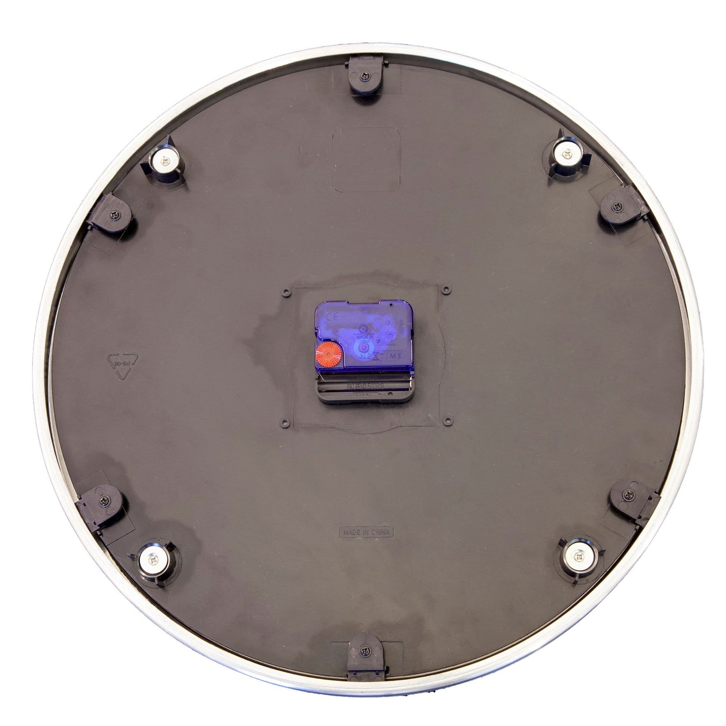 Wall clock - 36 cm - Aluminum/Glass - 'Station Double'