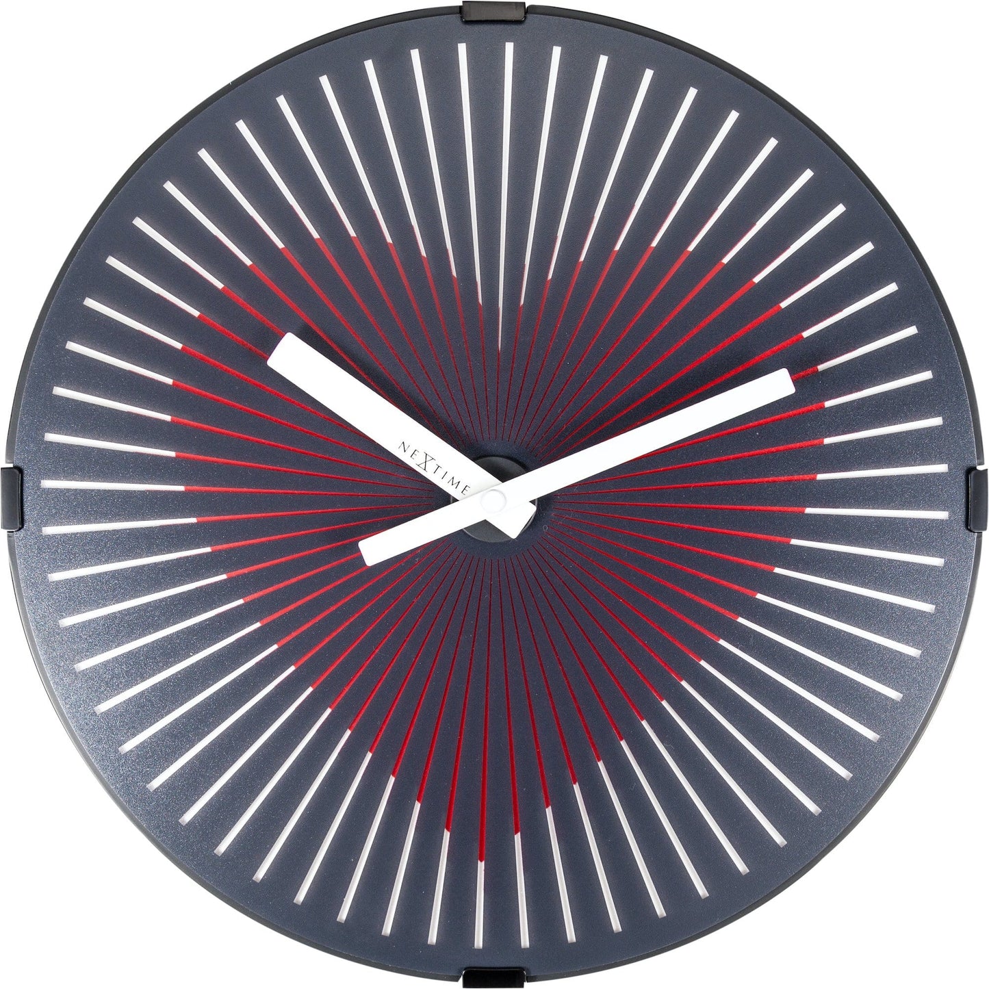Wall clock- 30 cm - Plastic - Motion clock- 'Motion Heart - Red'