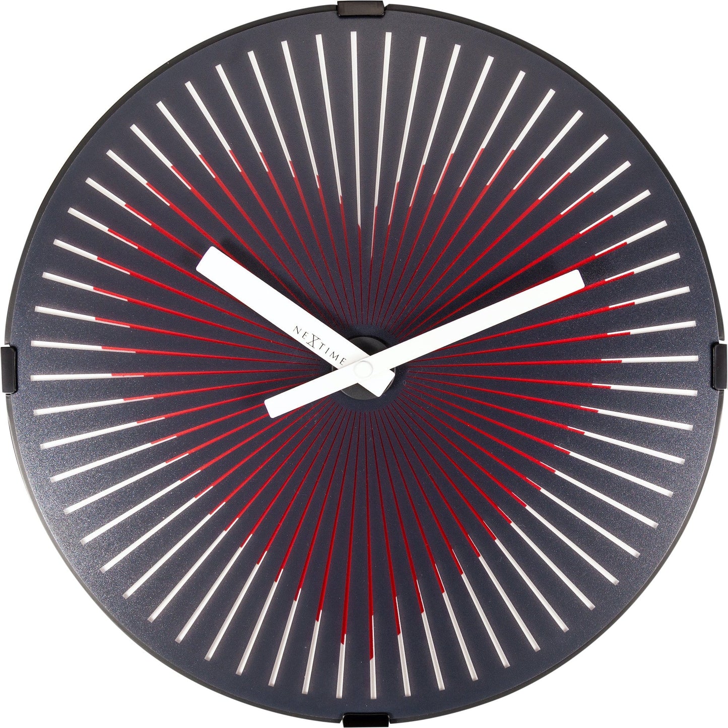 Wall clock- 30 cm - Plastic - Motion clock- 'Motion Heart - Red'