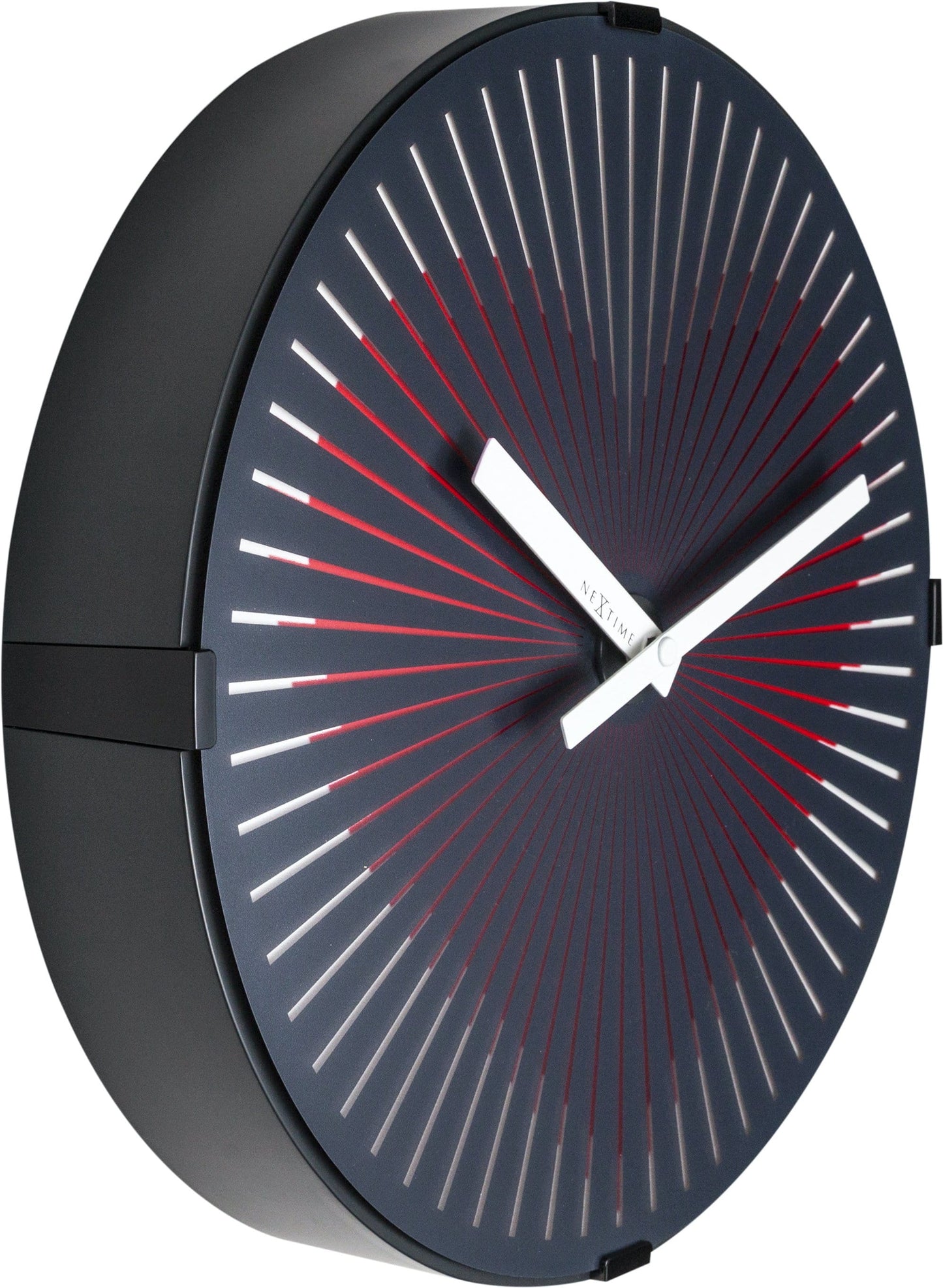 Wall clock- 30 cm - Plastic - Motion clock- 'Motion Heart - Red'
