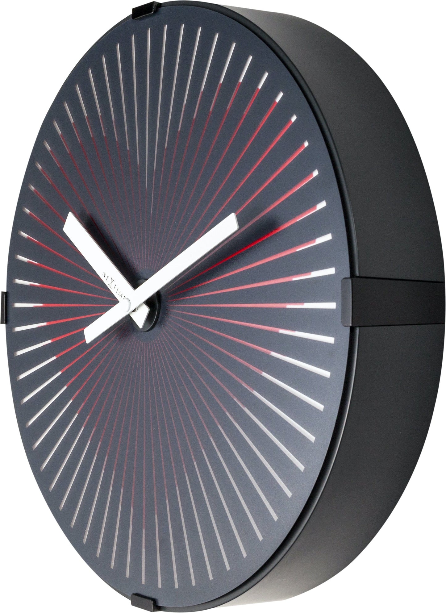 Wall clock- 30 cm - Plastic - Motion clock- 'Motion Heart - Red'