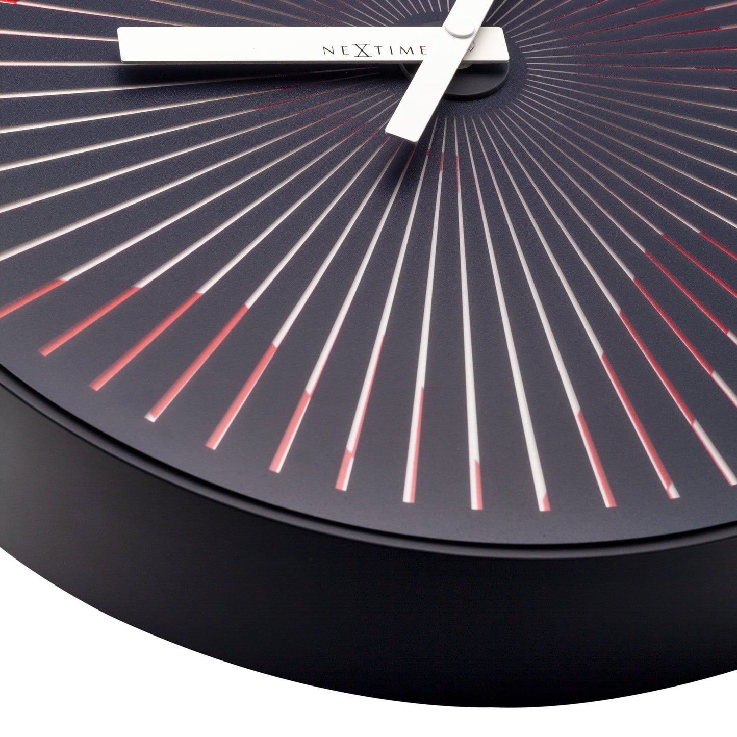 Wall clock- 30 cm - Plastic - Motion clock- 'Motion Star - Red'