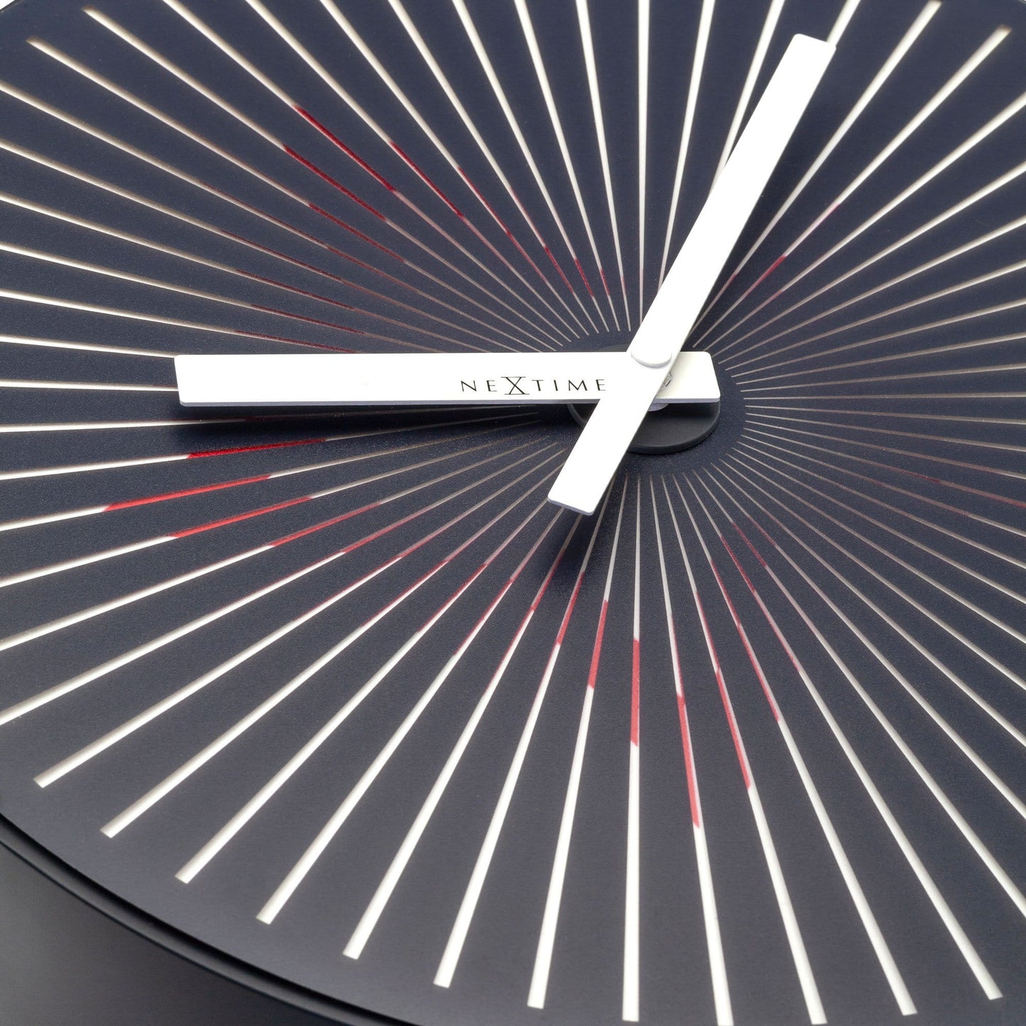 Wall clock- 30 cm - Plastic - Motion clock- 'Motion Star - Red'