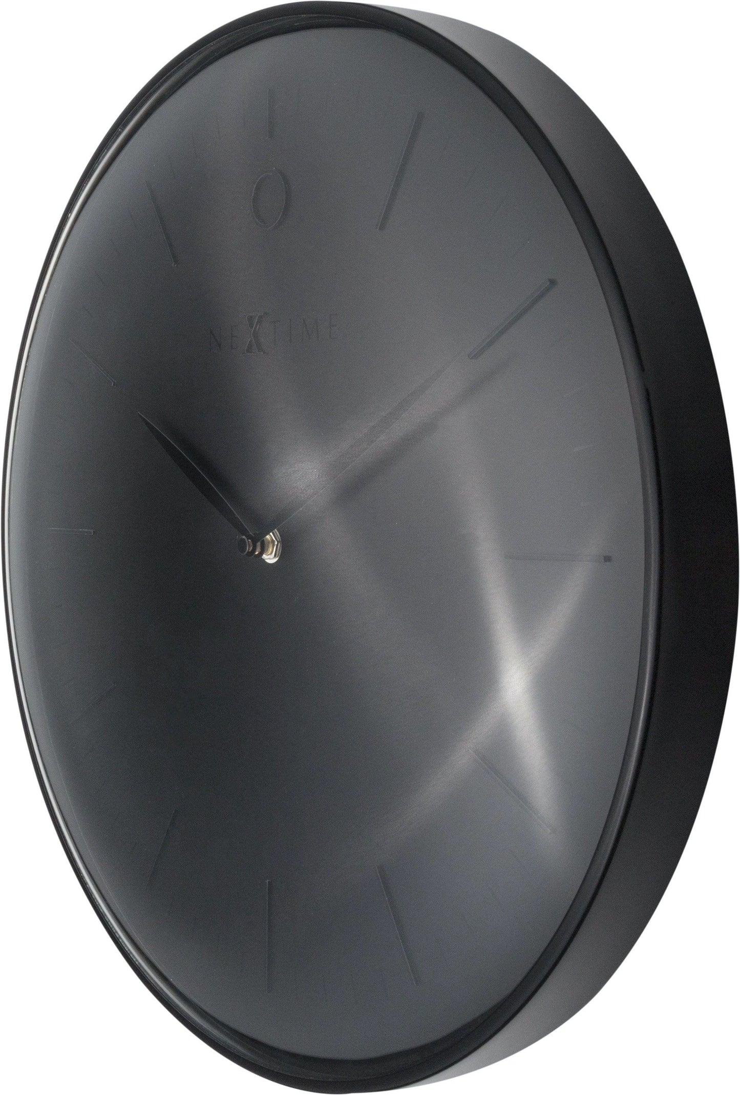Wall clock- 40 cm - Metal - Dome shaped glass- 'Glamour'